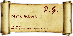 Pók Gobert névjegykártya